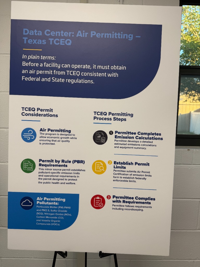 Data Center Air Permitting — Texas TCEQ permit process ensuring air quality compliance with Federal and State regulations